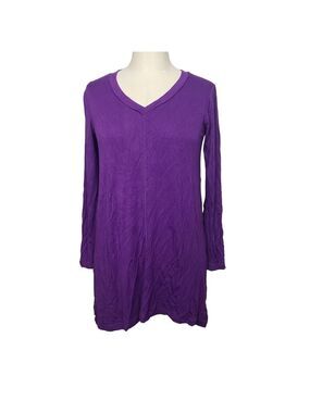 Cable & Gauge Purple Long Sleeve Tunic Shirt S